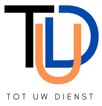Logo TUD: Tot uw dienst